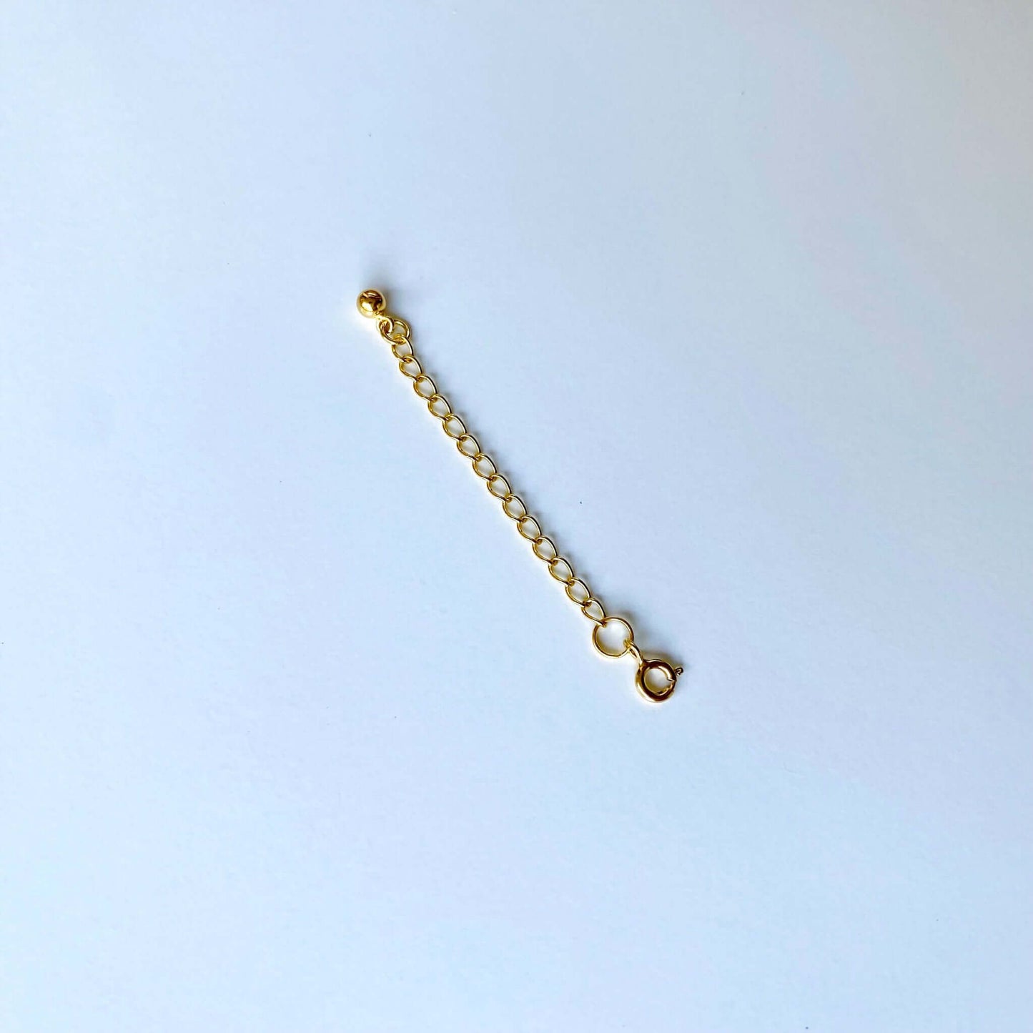 Extension chain, gold-plated silver