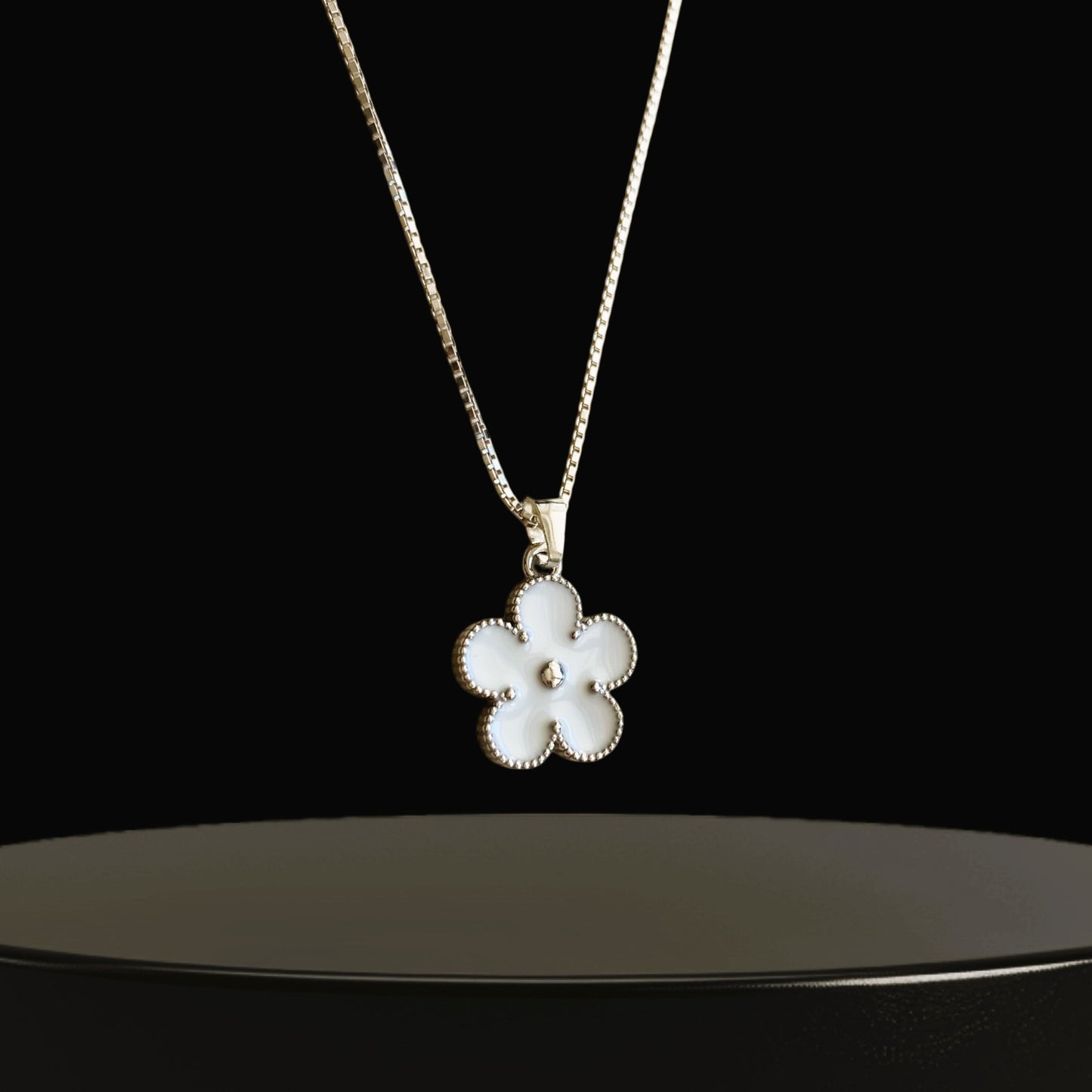 Blomma silver halsband Bright flora 