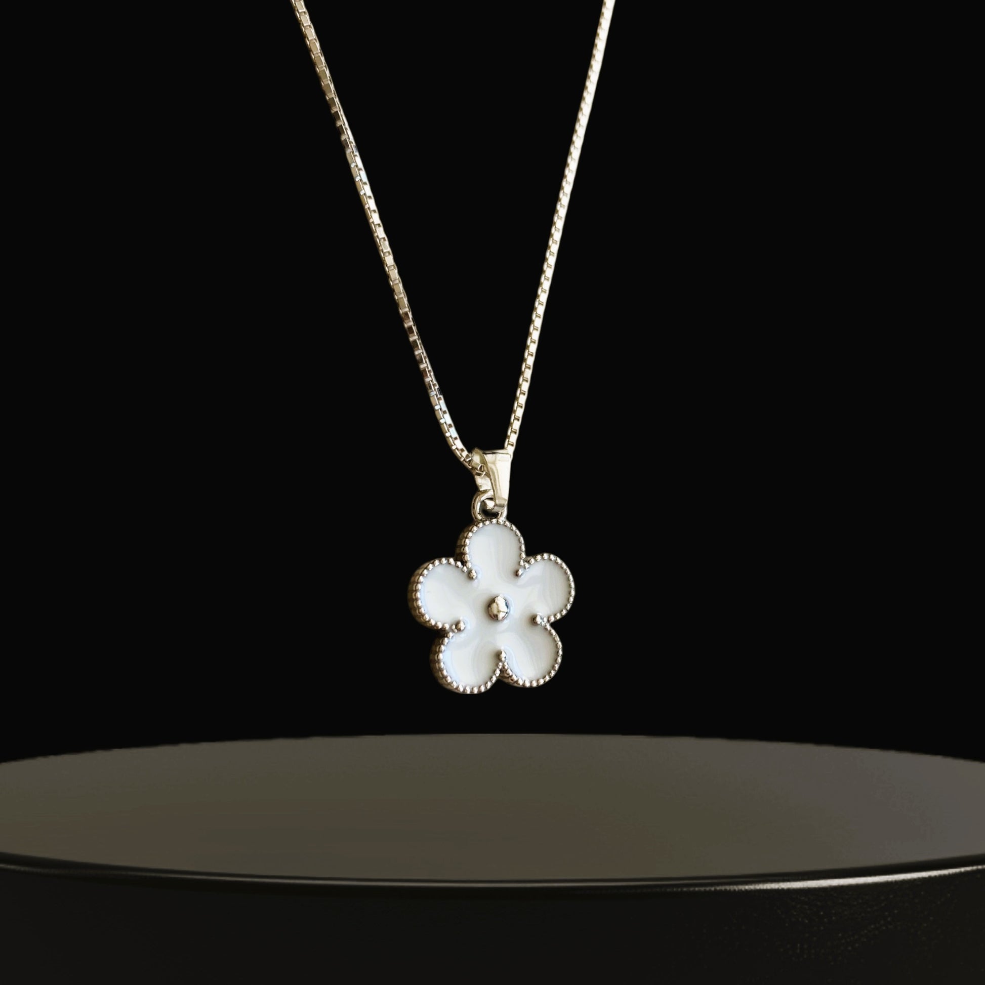 Blomma silver halsband Bright flora 